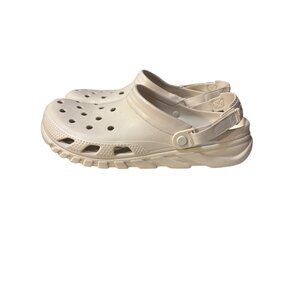 Classic Crocs All-Terrain Clogs In Beige Size M17 Lightweight Comfortable Casual